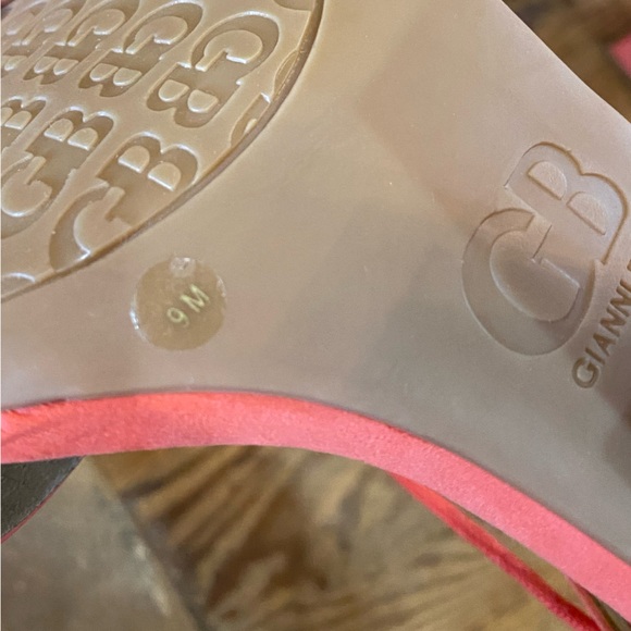 Gianni Bini Block Heel Sandal Size 9 Coral - Picture 9 of 12
